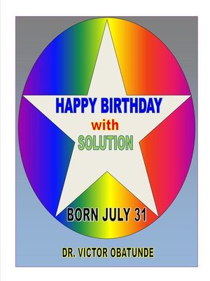 cover image of BORN JULY 31